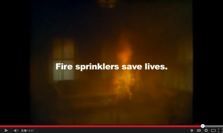 Fire Sprinklers save lives